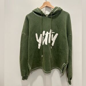 YITTY Olive Green Pullover Hoodie